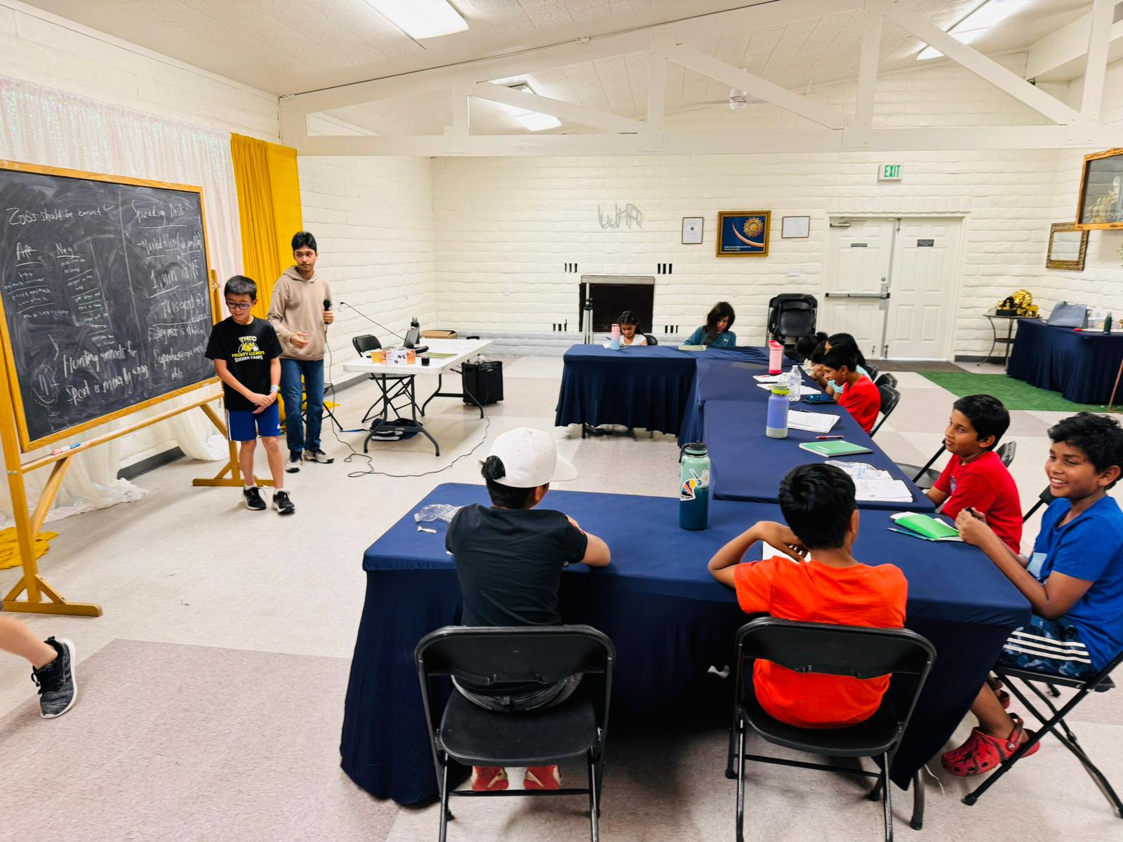 Students giving presentations with confidence